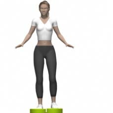 Aero Step Hip Abduction, Standing Starting Position