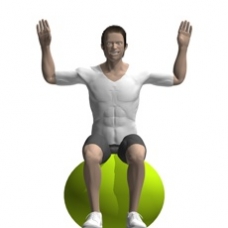 Fitness Ball Butterfly, Seated Starting Position