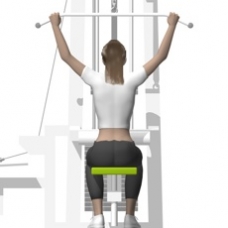 Cable Lat Pulldown, Rear Starting Position