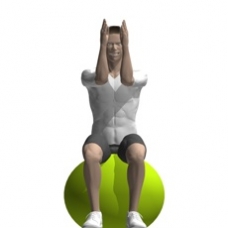 Fitness Ball Butterfly, Seated Ending Position