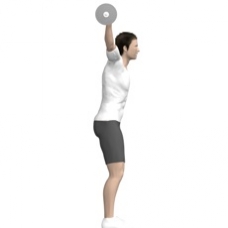 Barbell Squat, Overhead Starting Position