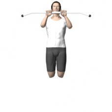 Bodyweight Only Pull-up, Close Grip Ending Position