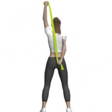 Elastic Band Extension, Behind Head, Variation Ending Position