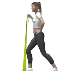 Elastic Band Curl, Standing Ending Position