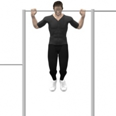 Monkeybars Pull-up, Behind Neck Ending Position
