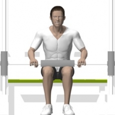 Smith Press Seated Calf Press Starting Position