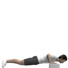 Step Push-up, Incline Ending Position