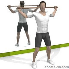 Broomstick, Behind Shoulders, Broomstick | Exercise | Flexibility-Training