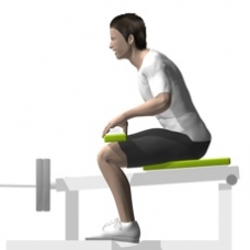 Lever Seated Calf Press Starting Position