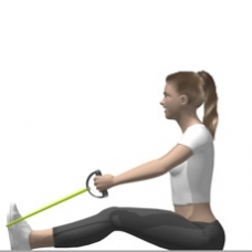 Tube Shoulder Row, Seated Starting Position