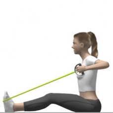 Tube Shoulder Row, Seated Ending Position