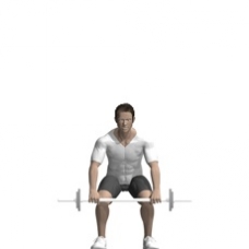 Barbell Clean and Press Starting Position