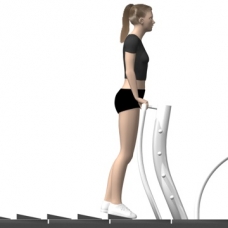 TRIMMFIT Hip Extension, standing Starting Position