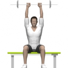 Barbell Triceps Extension, Seated Starting Position