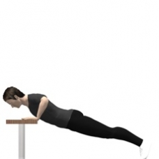 Bench Push-up, Incline Ending Position