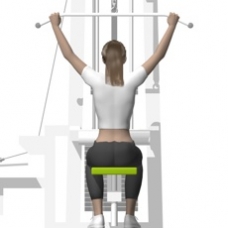 Cable Lat Pulldown, Front Starting Position
