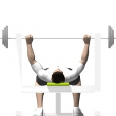 Barbell Bench Press Starting Position
