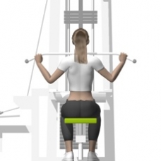 Cable Lat Pulldown, Front Ending Position