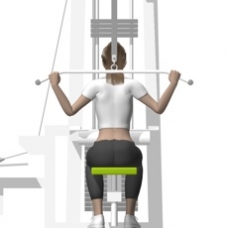 Cable Lat Pulldown, Rear Ending Position
