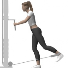 Cable Hip Extension, Standing Ending Position