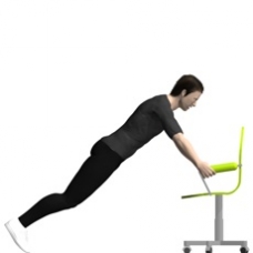Chair Push-up, Incline Starting Position