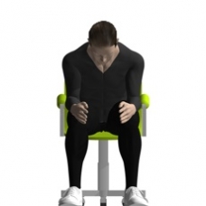 Chair Relaxation, Complete, Bent-forward Ending Position