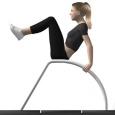 TRIMMFIT Seated Crunch Ending Position