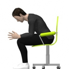 Stuhl Entspannung, Unterarme, Hnde Endposition