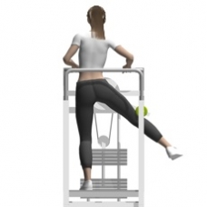 Lever Standing Hip Abduction Ending Position