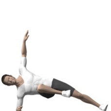 Mat Plank, Side, Low Knee Pull Ending Position