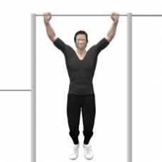 Monkeybars Pull-up, Behind Neck Starting Position