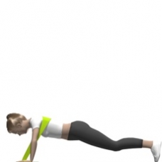Elastic Band Push-up Ending Position