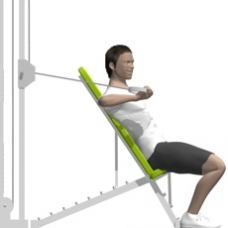 Cable Chest Press, One Arm Starting Position