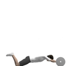 Barbell Roll-out Ending Position