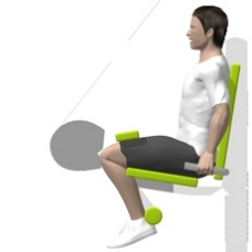 Lever Leg Curl, Seated Ending Position