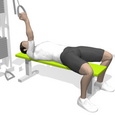 Curl, Supine, One Arm, On Flat Bench