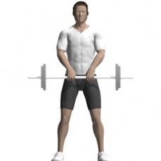 Barbell Upright Row Starting Position