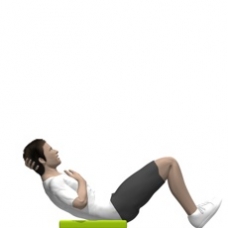 Balance Pad Crunches Endposition