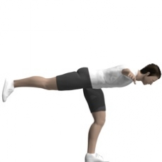 Bodyweight Only Airplane Pose Ending Position