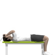 Cable Triceps Extension, Lying Starting Position