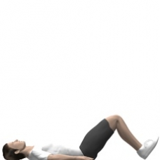Mat Hip Flexion, Supine, Bent Legs Starting Position