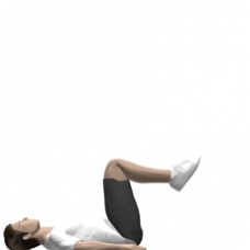 Mat Hip Flexion, Supine, Bent Legs Ending Position