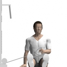 Cable External Rotation, Seated Starting Position