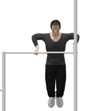 Monkeybars Dip, Wide Grip Ending Position
